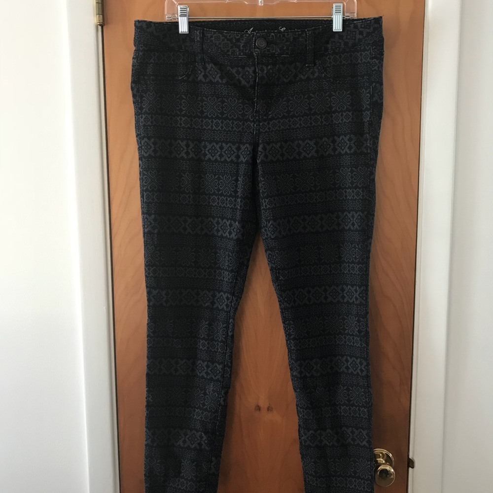 Fair isle print jeans
